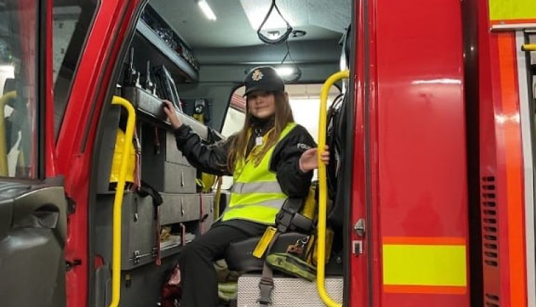 Mini Police visit Kingswood Fire Station