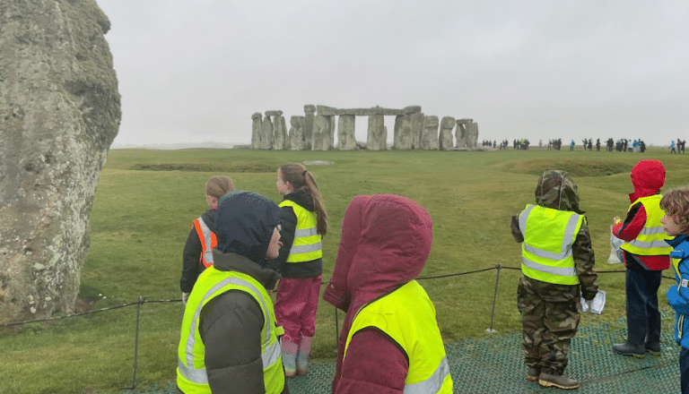 Year 3 Show Curiosity and Resilience on Rainy Stonehenge Adventure